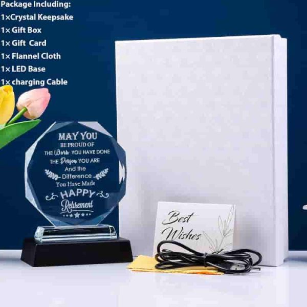 Best 2025 Retirement Gifts For Men & Women With Led Crystal Plaque – Image 4