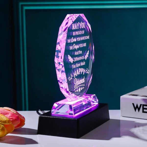 Best 2025 Retirement Gifts For Men & Women With Led Crystal Plaque – Image 5