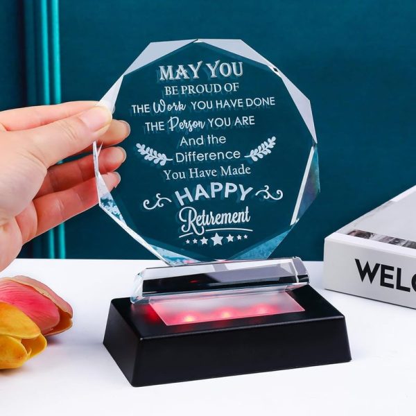 Best 2025 Retirement Gifts For Men & Women With Led Crystal Plaque – Image 6