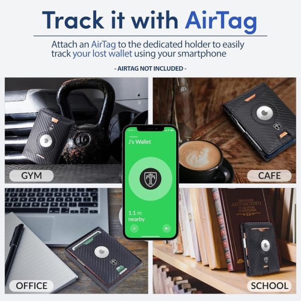Travando Rfid Airtag Wallet With Money Clip - Best Gifts - 画像 (2)