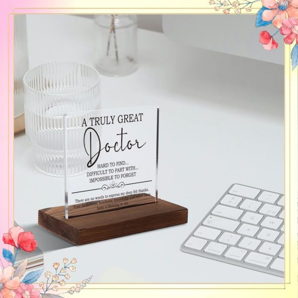 Best Inspirational Gift For Women Physicians - 10cm Acrylic Plaque – Image 3