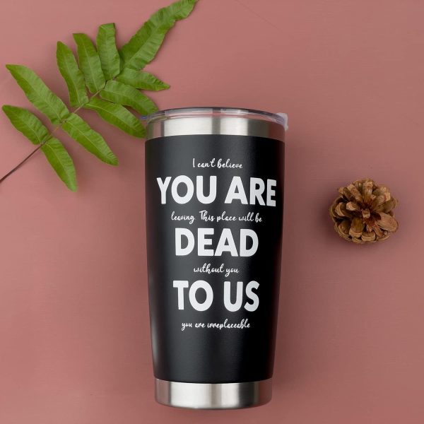 Best Funny Farewell Gift - 'dead To Us' Tumbler For Coworkers - immagine 2