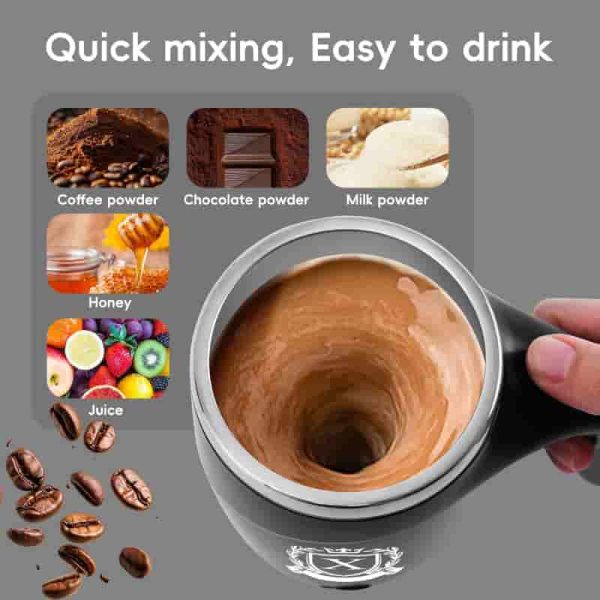 Best Magnetic Stirring Mug - Perfect Travel Gift 2023 - 画像 (4)