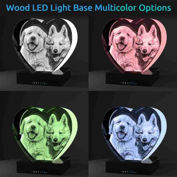Best 3d Crystal Photo Gift - Custom Heart For Mom Or Wife - Imagen 5