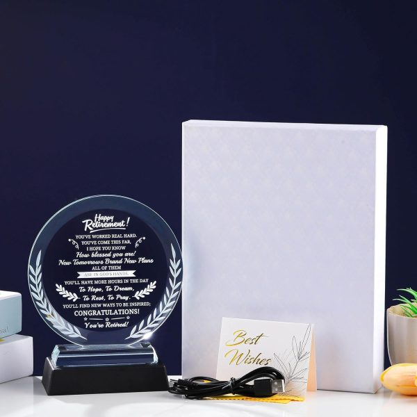 2025 Led Plaque Best Retirement Gift For Women & Men - Imagen 6