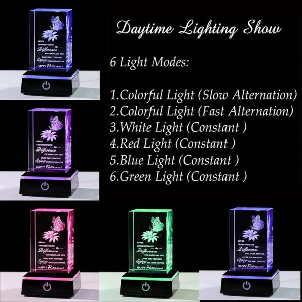 Best 2025 3d Crystal Retirement Gifts For Women And Men - Image 4