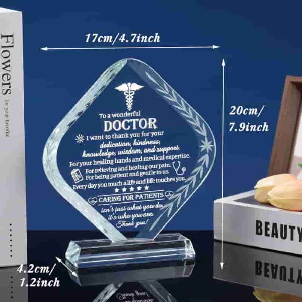 Best Doctor Appreciation Crystal Gift For Him Or Her - Imagen 2