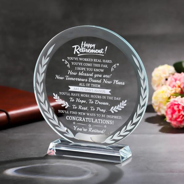 Best 2025 Retirement Gifts - Glass Plaque Keepsake – Image 3