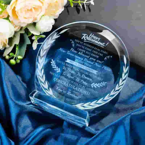 Best 2025 Retirement Gifts - Glass Plaque Keepsake – Image 4