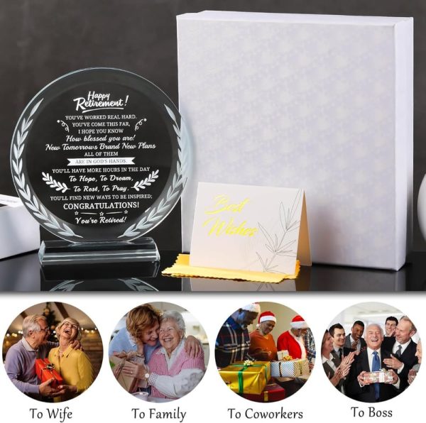 Best 2025 Retirement Gifts - Glass Plaque Keepsake – Image 5