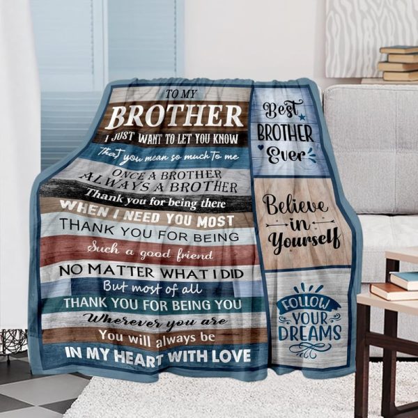 Best Brother Gifts Blanket - Thoughtful Birthday & Holiday Gift – Image 3