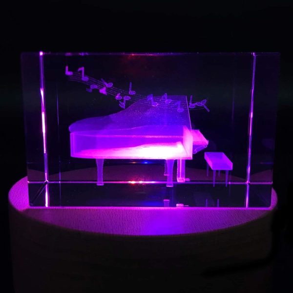 3d Crystal Piano Paperweight - Unique Gift For Graduation & Holidays – Image 5