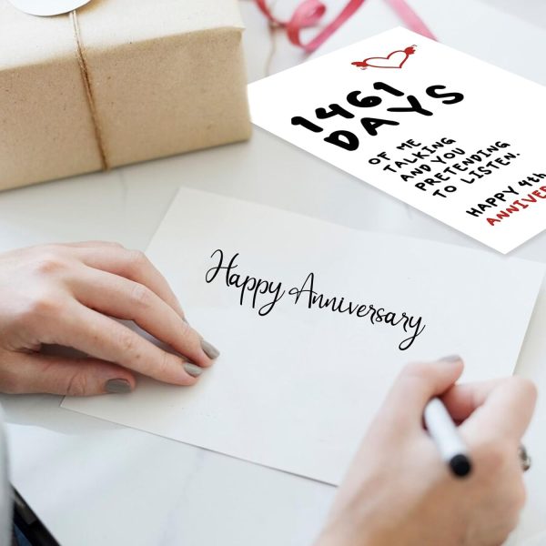 Best 4th Anniversary Card For Him And Her - Imagen 4