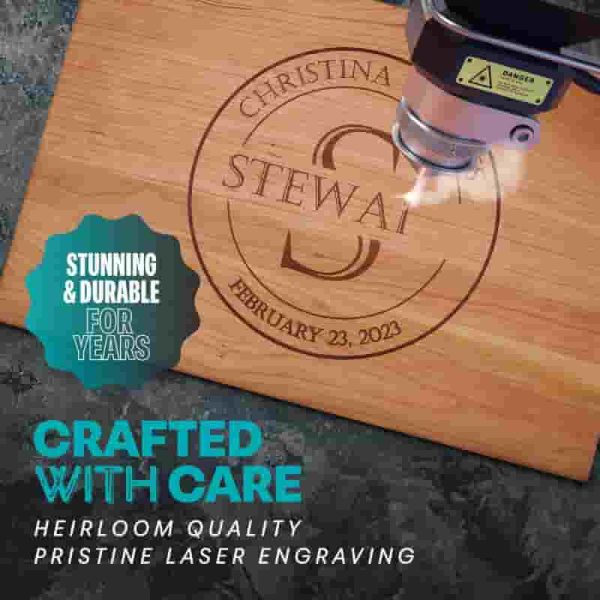 Best Personalized Wood Cutting Board – Perfect Wedding Gift - immagine 3