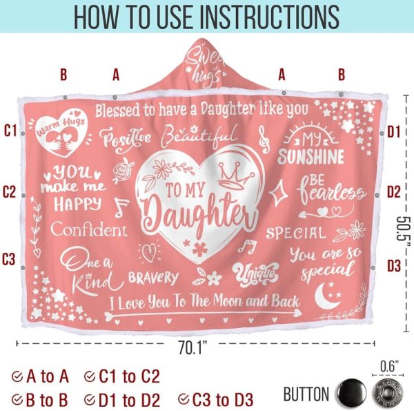 Best Cozy Hooded Blanket For Daughter's Birthday – Image 2