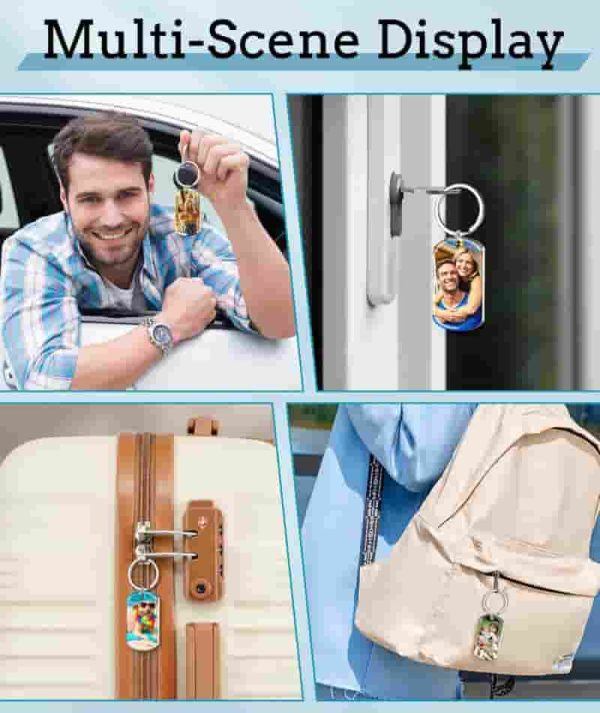 Personalized Double-sided Photo Keychain Gift For Dad Or Boyfriend - Imagen 6