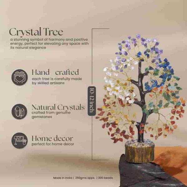 7 Chakra Healing Crystal Tree For Positive Energy - Handmade Gift - 画像 (4)