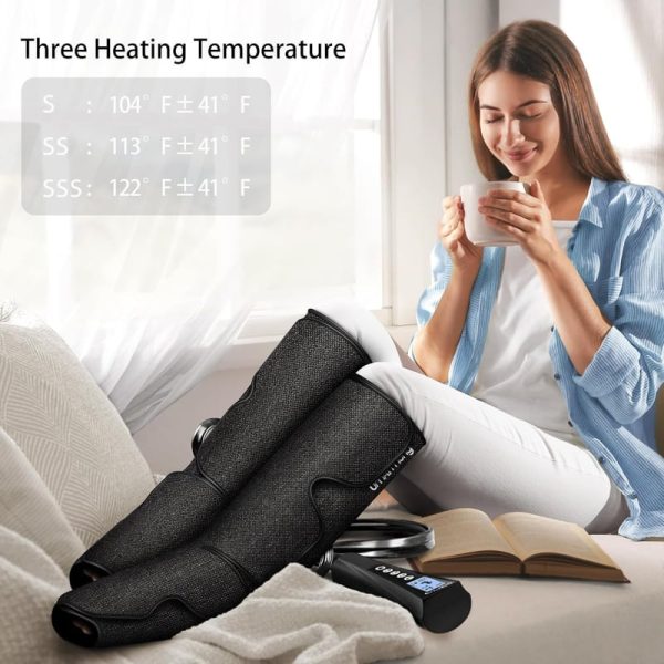 Umarmung Air Compression Leg Massager With Heat - Perfect Gift For Relaxation - Imagen 6