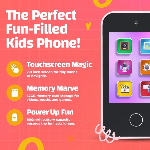 Unicorn Kids Phone Toy - Touchscreen, Games & Headphones - Perfect Gift – Image 2