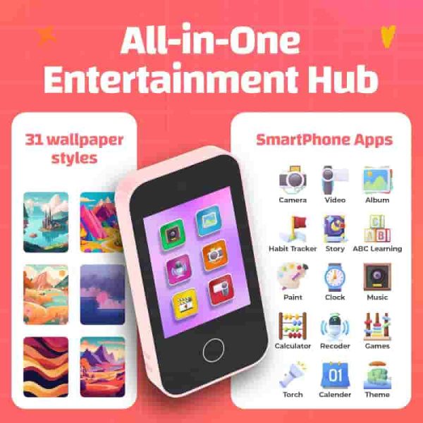 Unicorn Kids Phone Toy - Touchscreen, Games & Headphones - Perfect Gift – Image 4