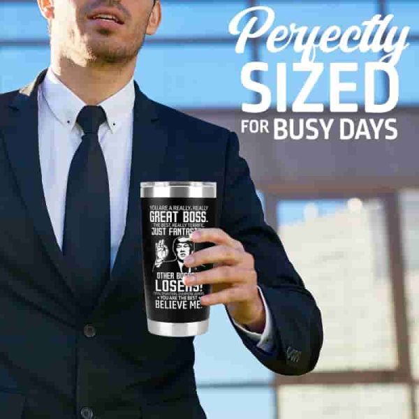 Top Funny Boss Gifts: Best Great Boss Tumbler 20 Oz - Imagen 2