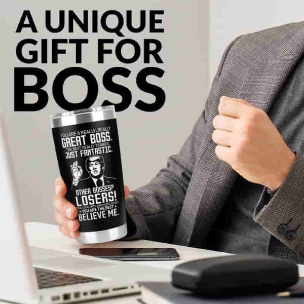 Top Funny Boss Gifts: Best Great Boss Tumbler 20 Oz - Imagen 3