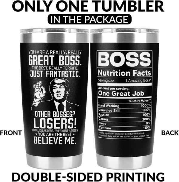 Top Funny Boss Gifts: Best Great Boss Tumbler 20 Oz - Imagen 6