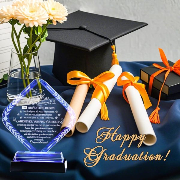 Best Graduation Crystal Plaque With Led Base - Class Of 2025 Gift - Imagen 5