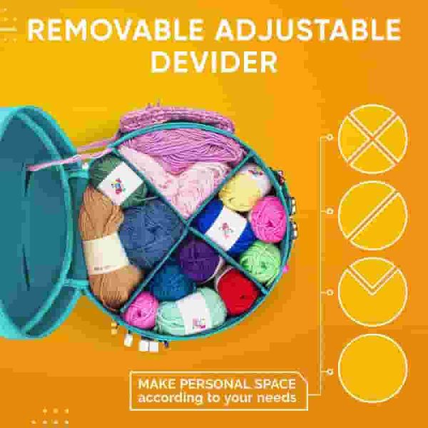 Best Craftiss Knitting Bag For Yarn Storage - Ideal Gift - 画像 (3)