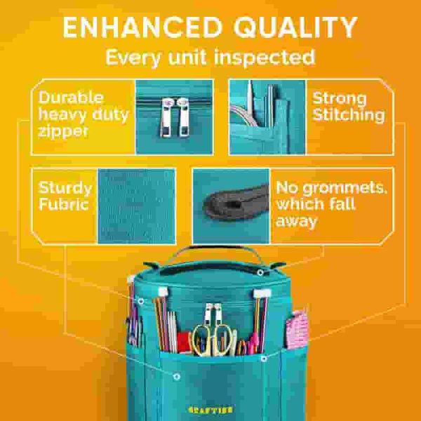 Best Craftiss Knitting Bag For Yarn Storage - Ideal Gift - 画像 (5)
