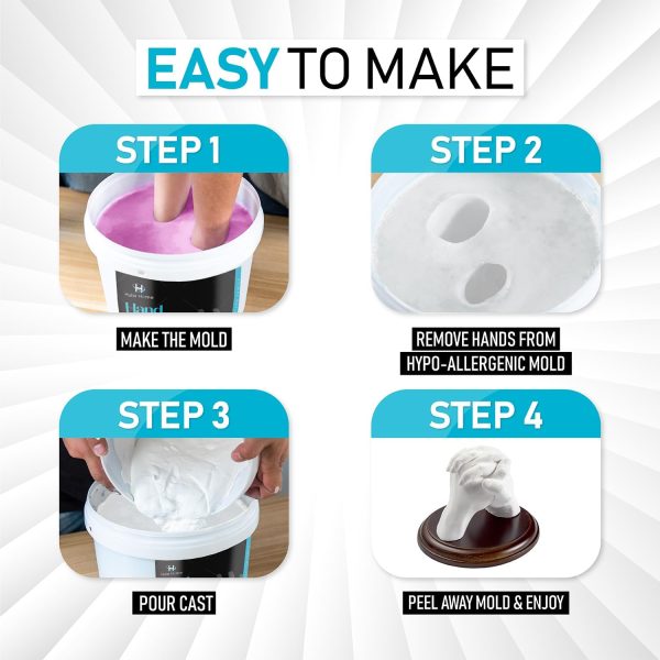 Best Hand Casting Kit For Couples & Families | Diy Keepsake – Image 5