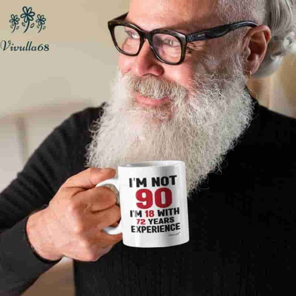 Best 90th Birthday Mug - Funny Gift For Women & Men – Image 5