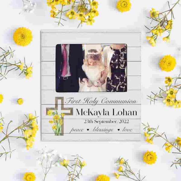 Best Personalized 1st Communion Picture Frame For Boys & Girls - 画像 (4)