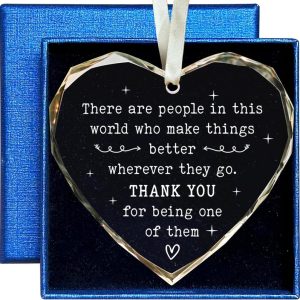 Best Thank You Gifts – Glass Ornament For Women, Boss, Mom, Coworkers