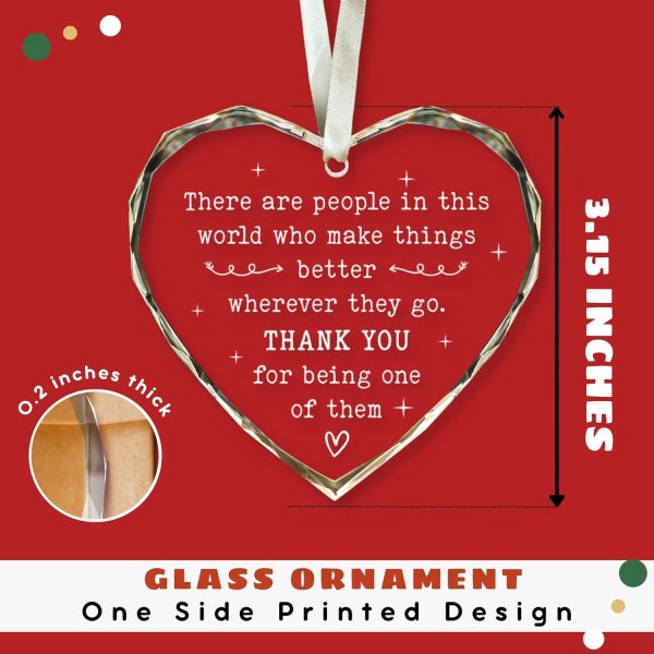 Best Thank You Gifts – Glass Ornament For Women, Boss, Mom, Coworkers - immagine 2