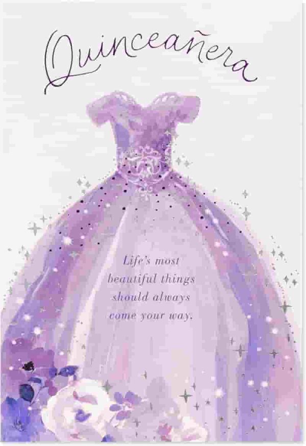 Beautiful Quinceañera Card By American Greetings - Imagen 5