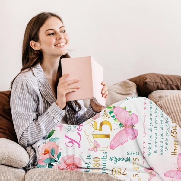 Best 15th Birthday Blanket Gift For Teen Girls - Imagen 3