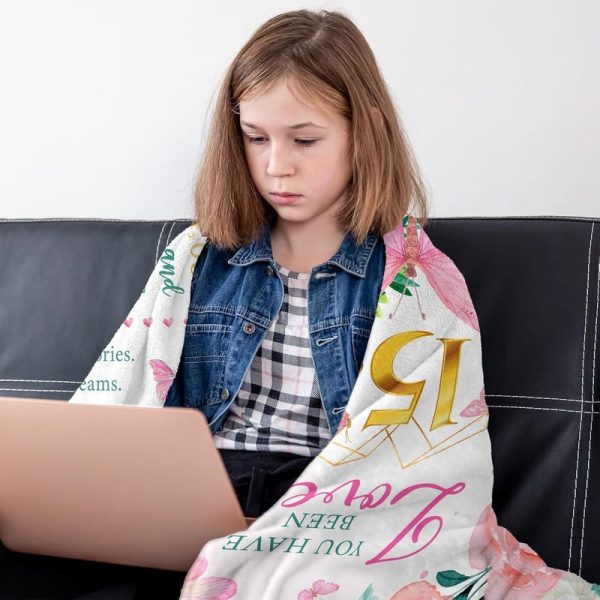 Best 15th Birthday Blanket Gift For Teen Girls - Imagen 4