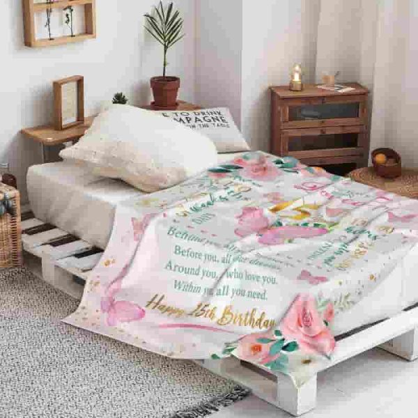 Best 15th Birthday Blanket Gift For Teen Girls - Imagen 5