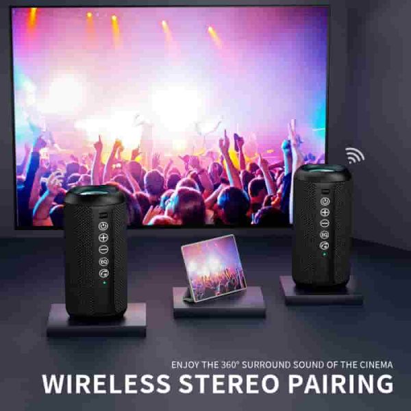 Ortizan Bluetooth Speaker: Waterproof, 24w Bass, 30h Playtime - Imagen 3