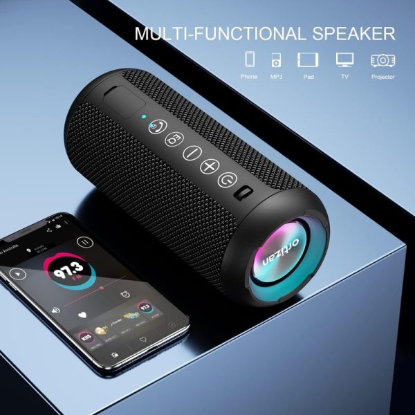 Ortizan Bluetooth Speaker: Waterproof, 24w Bass, 30h Playtime - Imagen 4