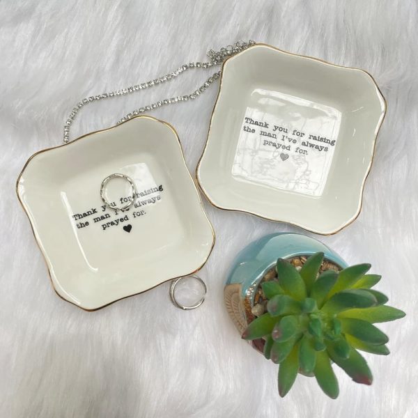 Best Mother Of Groom Ceramic Jewelry Tray Gift – Image 3