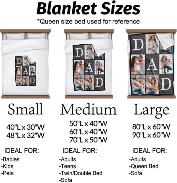 Best Custom Photo Blanket For Dad - Personalize Now! – Image 5