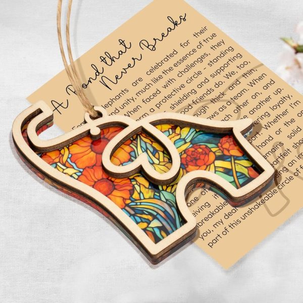 Best Friendship Elephant Ornament - Easter Gifts For Sisters & Friends - immagine 3