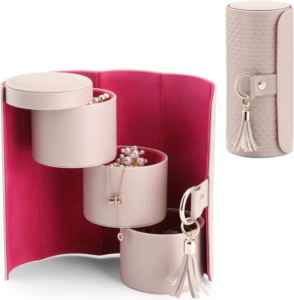 Vlando Viaggio Travel Jewelry Case Box - Best Gift For Women