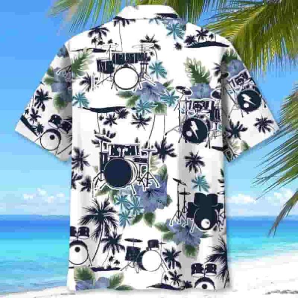 Best Hawaiian Drum Shirt For Men - Vintage Button Down - immagine 3