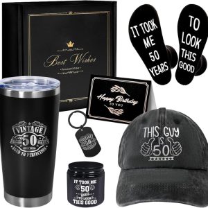 Best 50th Birthday Gift Set For Men - Insulated Tumbler & More
