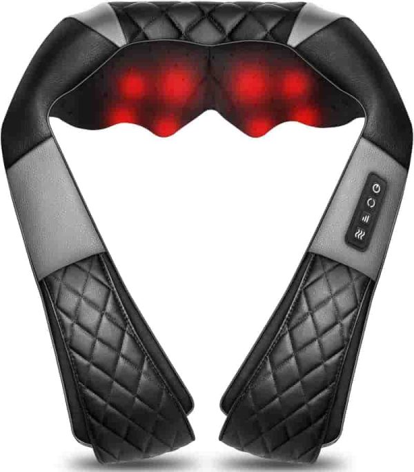 Best Shiatsu Neck And Back Massager With Heat - Pain Relief Gift