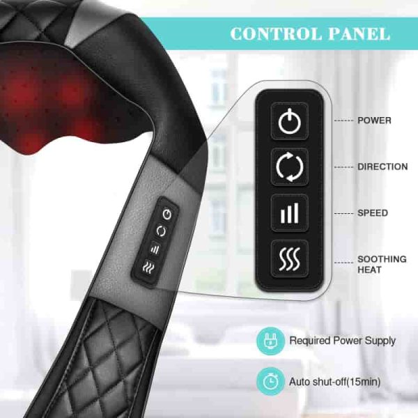 Best Shiatsu Neck And Back Massager With Heat - Pain Relief Gift - 画像 (2)