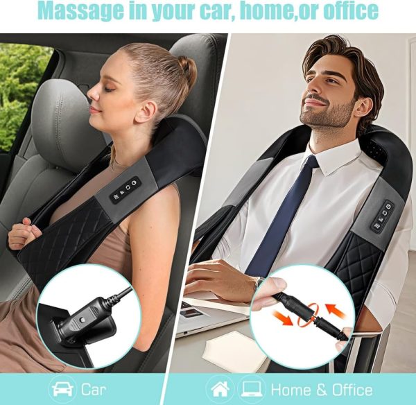 Best Shiatsu Neck And Back Massager With Heat - Pain Relief Gift - 画像 (6)